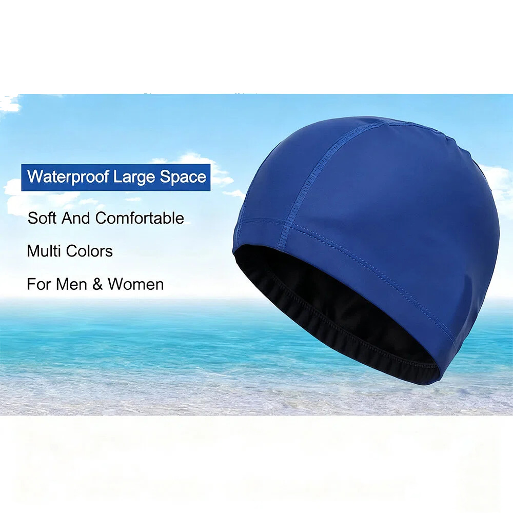 Aquatic Sports Hat - Touca de natação unissex PU à