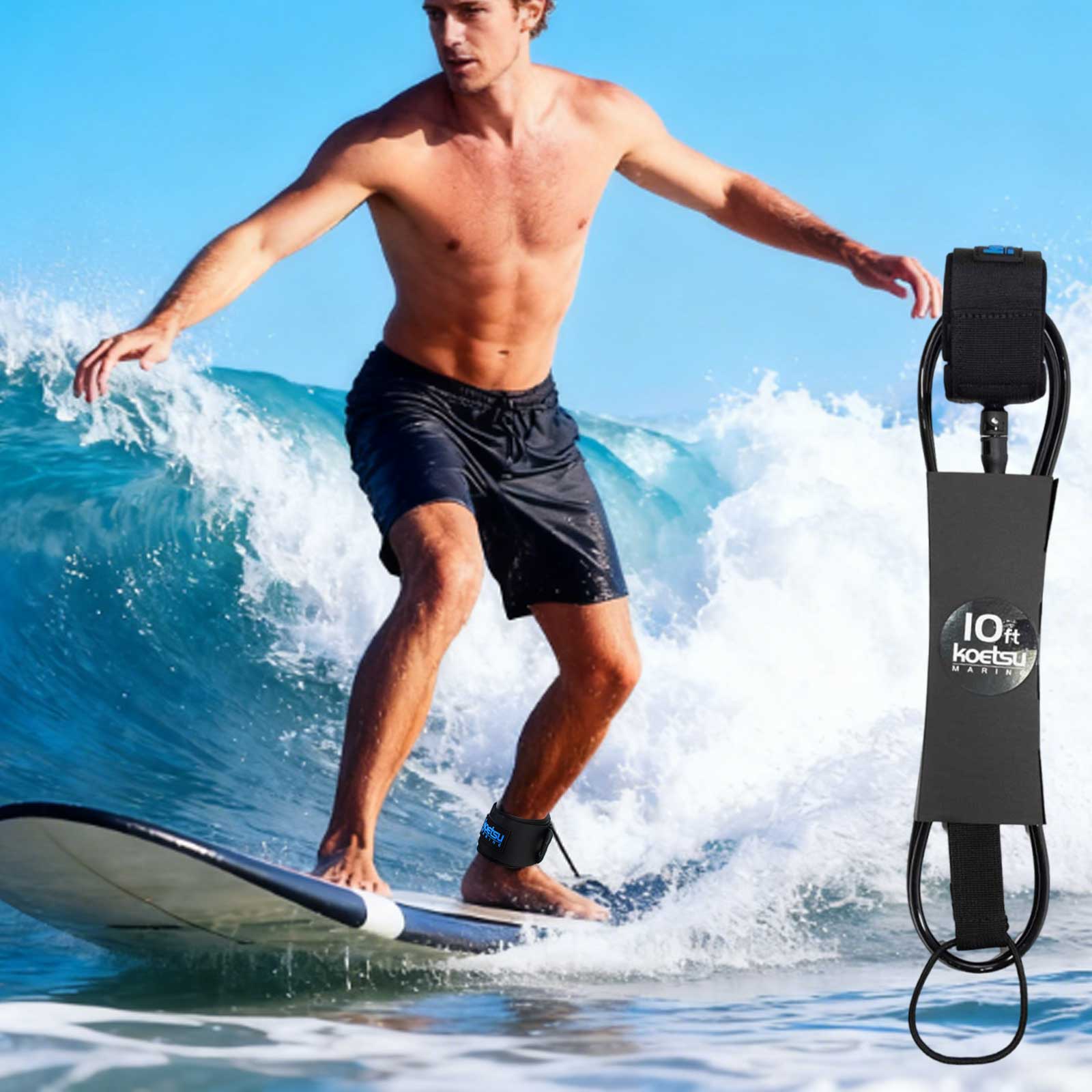 Corda de Segurança Premium par - Surfboard Leash Ankle avaliação e preço