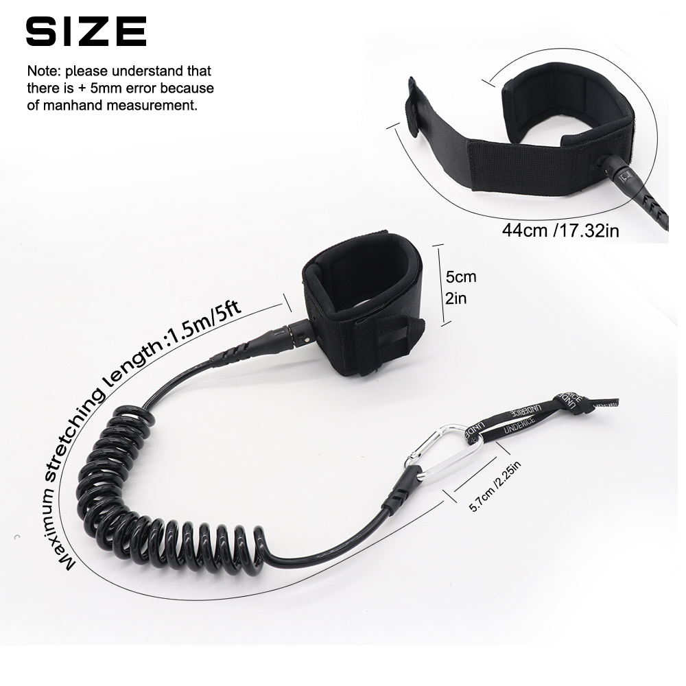 Corda de Surf UICE 5FT 5MM, Co - Surfboard Leash Ankle avaliação e preço