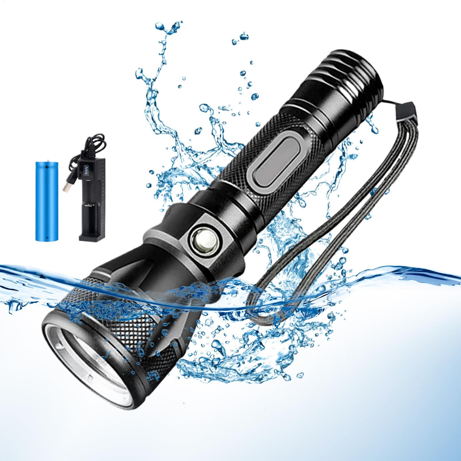 Lanterna de Mergulho LED Recar - Underwater Flashlight avaliação e preço