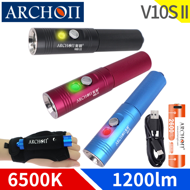 Archon v10s ii mergulho luz la - Underwater Flashlight avaliação e preço