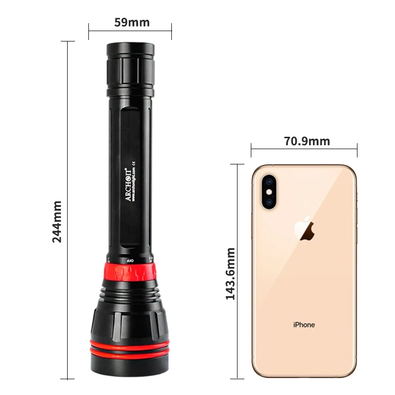 4000LM 4-LED 100M Luz de mergu - Underwater Flashlight avaliação e preço